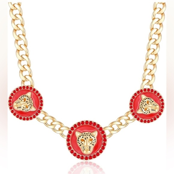 Jewelry - Gorgeous Crystal Leopard Necklace
